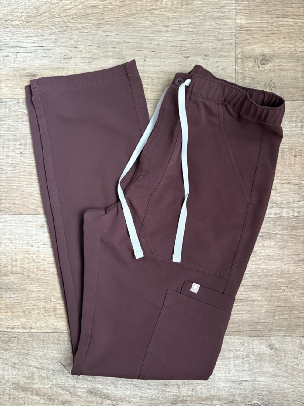 Figs Yola Skinny Scrub Pants in Espresso Sz XS Older Style